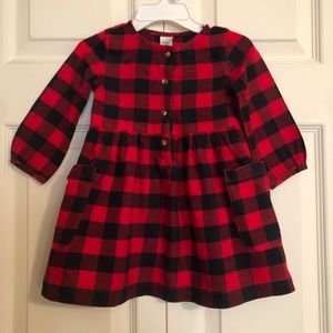 Buffalo plaid dress